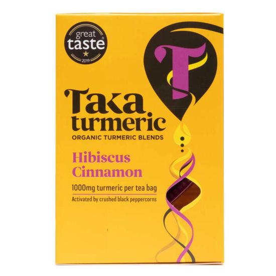 Taka Turmeric Organic Hibiscus Cinnamon Turmeric Tea Bags 60