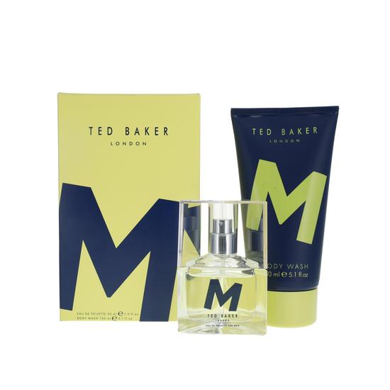 Ted Baker M Blue Yellow Gift Set 30ml Eau De Toilette + 150ml Shower Gel