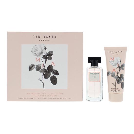 Ted Baker Mia Gift Set: Eau De Toilette 50ml Body Lotion 100ml 2 Piece