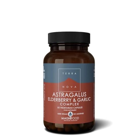 Terranova Astragalus, Elderberry & Garlic Complex Vegicaps 50 Vegicaps