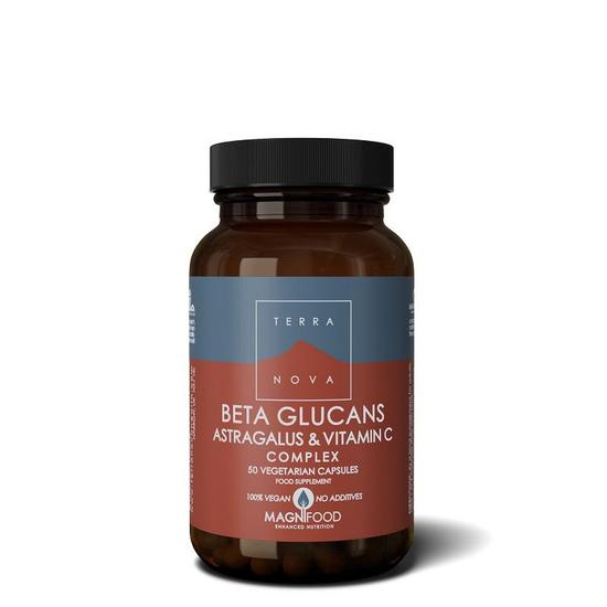 Terranova Beta Glucans, Astragalus & Vitamin C Complex Capsules 50 Capsules