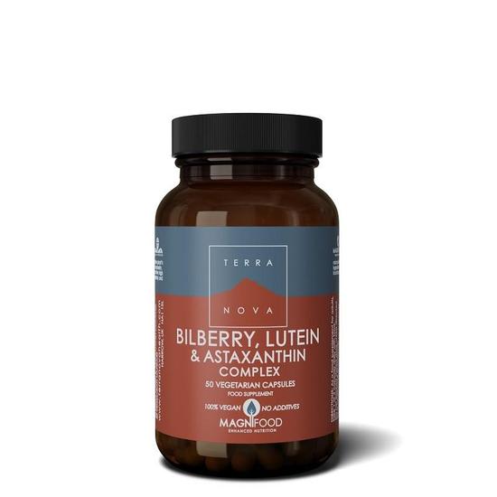 Terranova Bilberry, Lutein & Astaxanthin Complex Vegicaps 50 Vegicaps