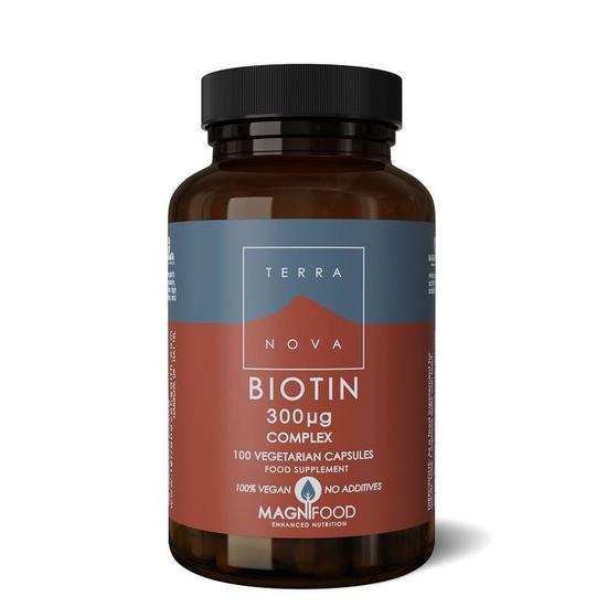 Terranova Biotin 300ug Complex Vegicaps 100 Vegicaps