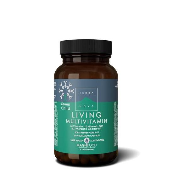 Terranova Green Child Living Multivitamin Vegicaps 50 Vegicaps