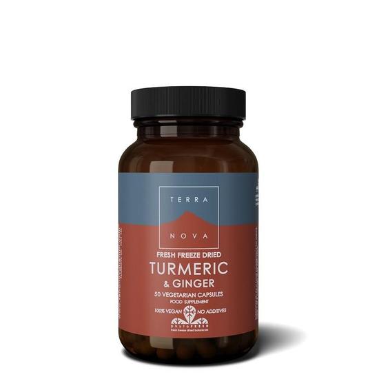 Terranova Turmeric & Ginger Capsules 50 Capsules