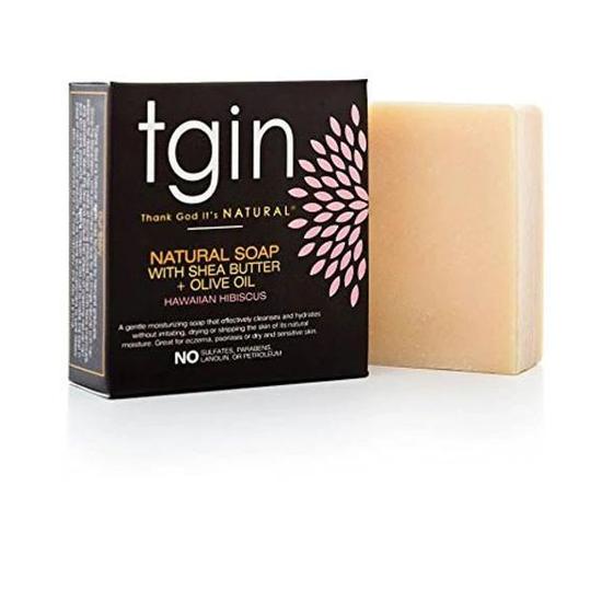 Tgin Natural Soap With Shea Butter Olive Oil & Hawaiian Hibiscus