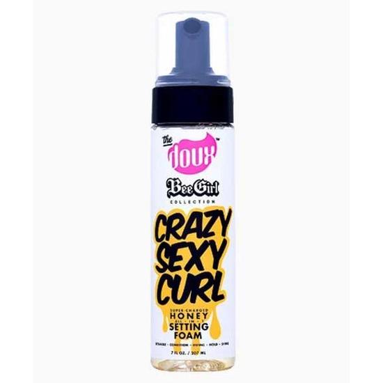 The Doux Bee Girl Crazy Sexy Curl Super Charged Honey All In 1 Setting Foam 100ml