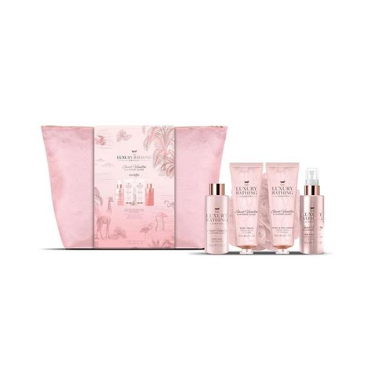 The Luxury Bathing Company Sweet Vanilla & Almond Glaze Escape Gift Set