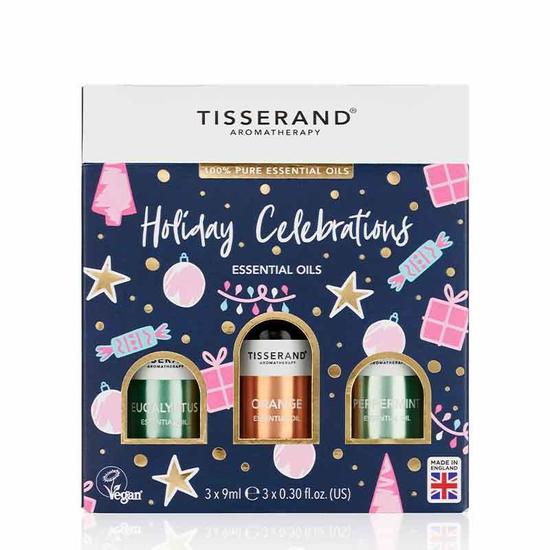 Tisserand Aromatherapy Holiday Celebrations Essential Oil Trio Gift Set