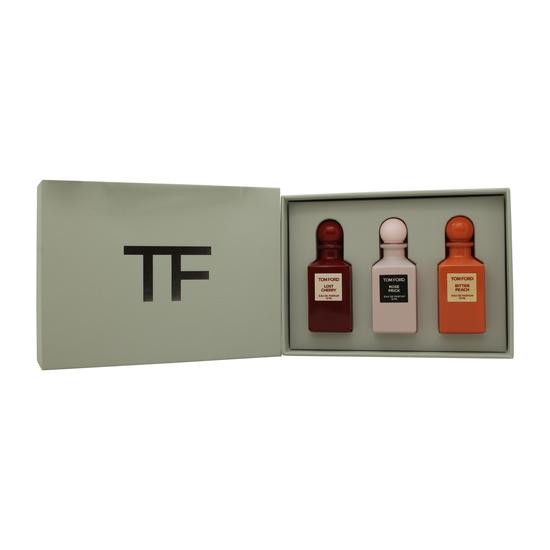 Tom Ford Mini Decanter Gift Set 12ml Rose Prick Eau De Parfum + 12ml Lost Cherry Eau De Parfum + 12ml Bitter Peach Eau De Parfum