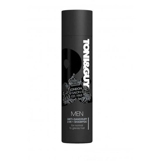 TONI&GUY Anti Dandruff 2 In 1 Shampoo Cleansing Normal To Greasy Hair For Men 250ml