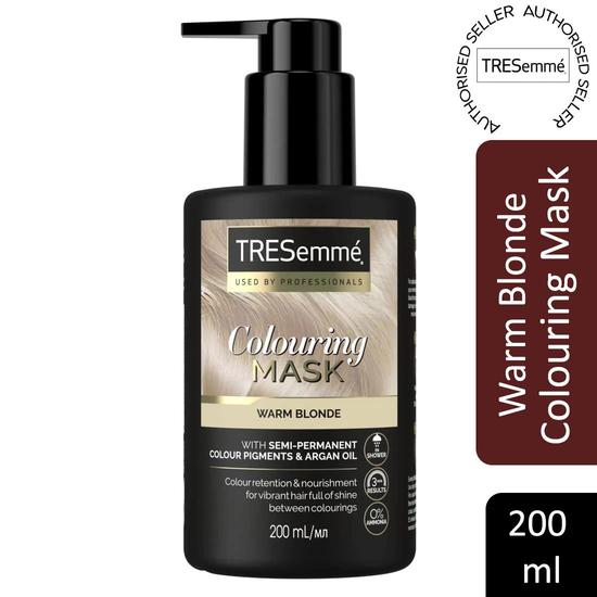 TRESemmé Warm Blonde Colour Enhancing Mask With Colour Pigment & Argan Oil 200ml