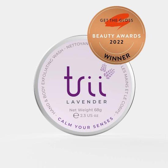 trii Lavender Hand & Body Exfoliating Wash Bar