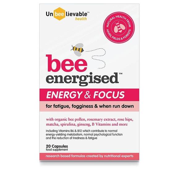 Unbeelievable Health Bee Energised Energy & Focus Capsules 20 Capsules