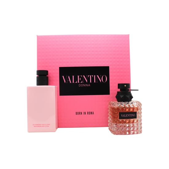 Valentino Born In Roma Gift Set 100ml Eau De Parfum + 10ml Eau De Parfum