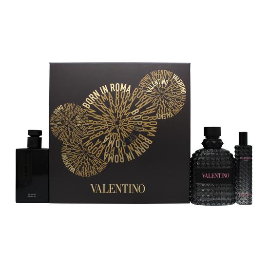 Valentino Born In Roma Uomo Gift Set 100ml Eau De Toilette + 10ml Eau De Toilette