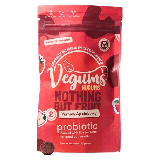 Vegums Nudums Probiotic Gummies 30 Gummies