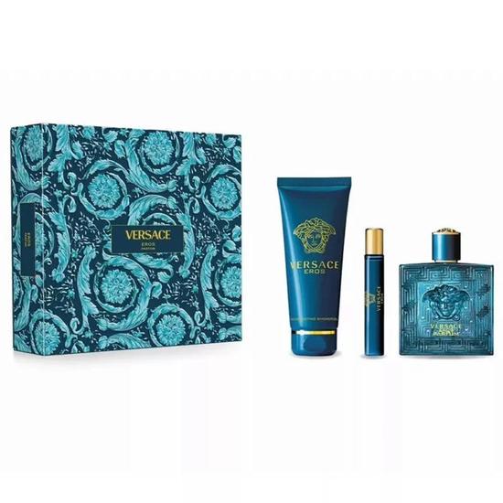 Versace Eros Gif Set Eau De Parfum 100ml + Eau De Parfum 10ml + Shower Gel 150ml