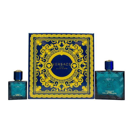 Versace Eros Gift Set 100ml Eau De Toilette + 30ml Eau De Toilette