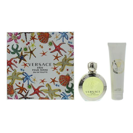 Versace Eros Pour Femme Eau De Toilette 100ml + Body Lotion 150ml Gift Set 100ml