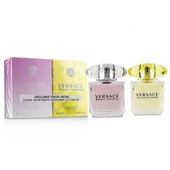 Versace Femme Duo Gift Set Yellow Diamond Eau De Toilette 30ml & Bright Crystal Eau De Toilette 30ml