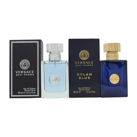 Versace Homme Gift Set 30ml Pour Homme Eau De Toilette + 30ml Pour Homme Dylan Blue Eau De Toilette