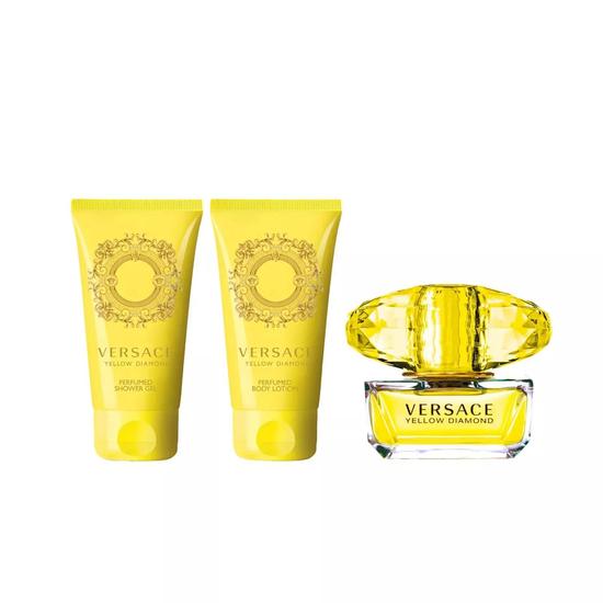 Versace Yellow Diamond Set Eau De Toilette 50ml + Shower Gel 50ml + Body Lotion 50ml