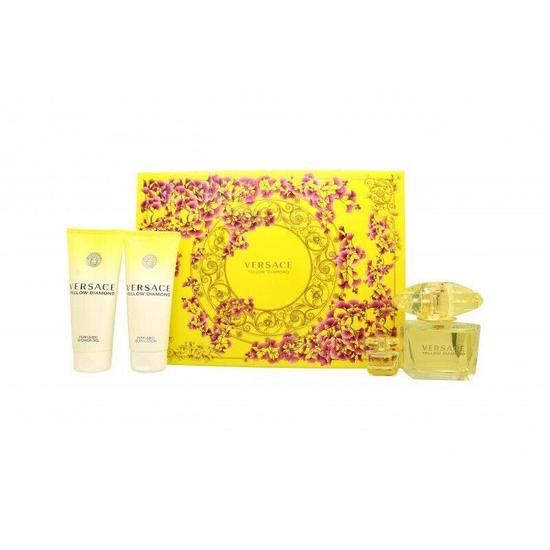 Versace Yellow Diamond SET: Eau De Toilette 90ML + BL 100ML + SG 100ML + Eau De Toilette 15ML