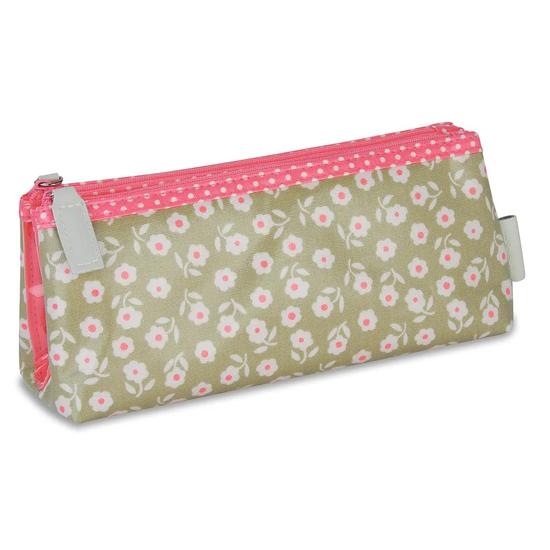 Victoria Green 'Daisy' Folding Makeup Bag Sage