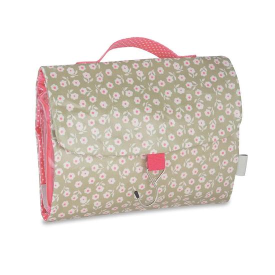 Victoria Green 'Daisy' Threefold Hanging Wash Bag Sage