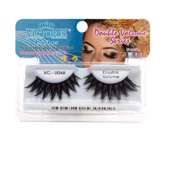 Victorus Natural Tapered Strip Lash VC 0048 Black double volume