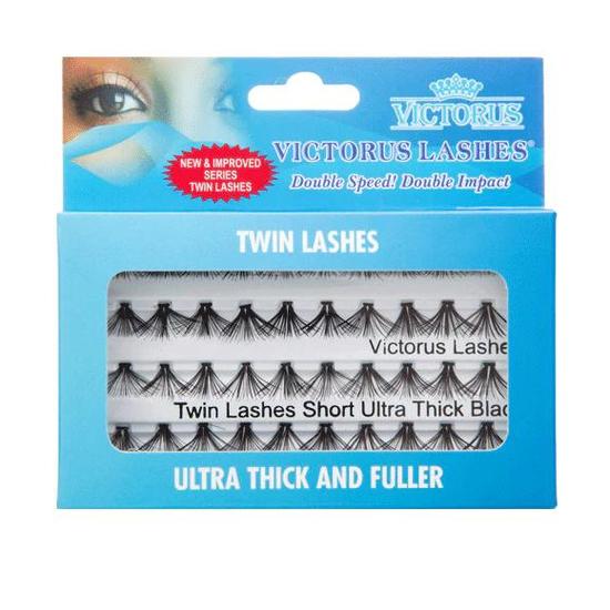 Victorus Twin Lashes Ultra Thick & Fuller Short Black Lashes