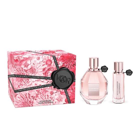 VIKTOR&ROLF Flowerbomb Eau De Parfum Women's Gift Set Spray 100ml With 20ml Eau De Parfum