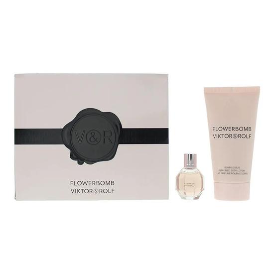 VIKTOR&ROLF Flowerbomb Flowerbomb Gift Set: Eau De Parfum 7ml Body Lotion 50ml 2 Piece