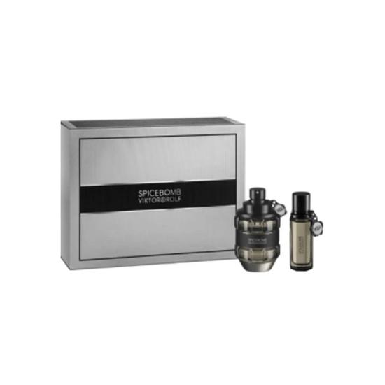 VIKTOR&ROLF Spicebomb Eau De Toilette Men's Aftershave Gift Set Spray 90ml With 20ml