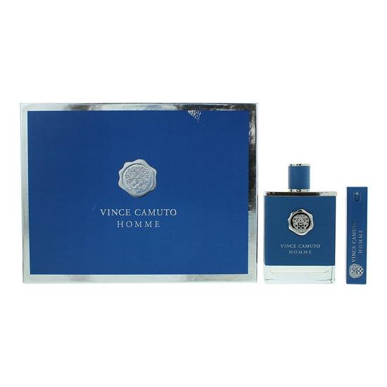 Vince Camuto Homme Eau De Toilette 200ml + Travel Spray 15ml Gift Set 200ml