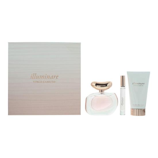 Vince Camuto Illuminare Eau De Parfum Gift Set 100ml + Rollerball 10ml + Body Cream 150ml