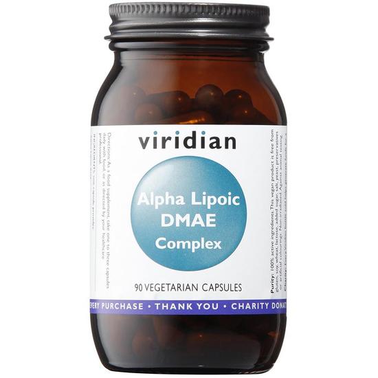 Viridian Alpha Lipoic Acid/DMAE Complex Veg Capsules 90 Capsules