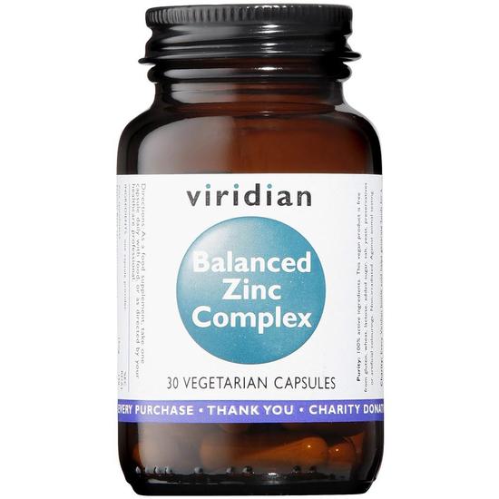 Viridian Balanced Zinc Complex Veg Capsules 30 Capsules