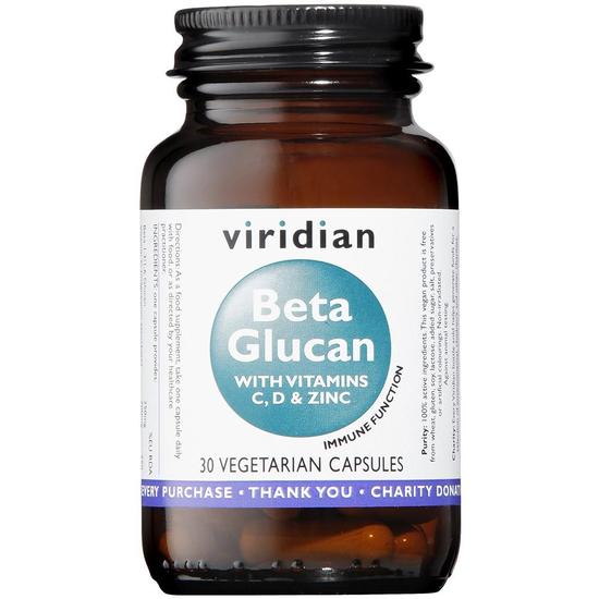 Viridian Beta Glucan Veg Capsules 30 Capsules