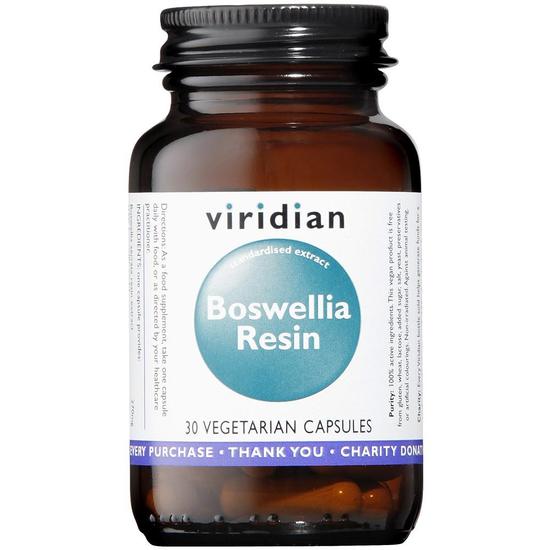 Viridian Boswellia Resin Veg Capsules 30 Capsules