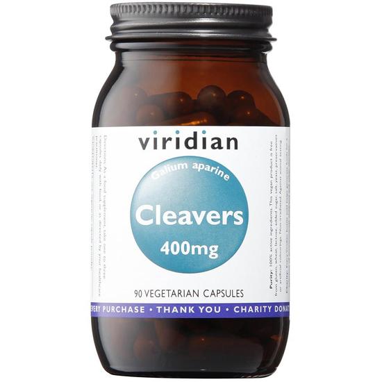 Viridian Cleavers 400mg Veg Capsules 90 Capsules