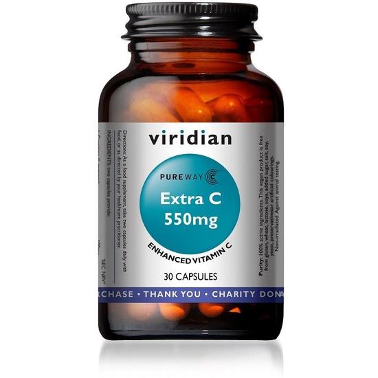 Viridian Extra C 550mg Veg Capsules 30 Capsules