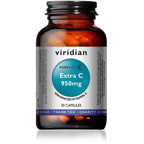 Viridian Extra C 950mg Veg Capsules 30 Capsules