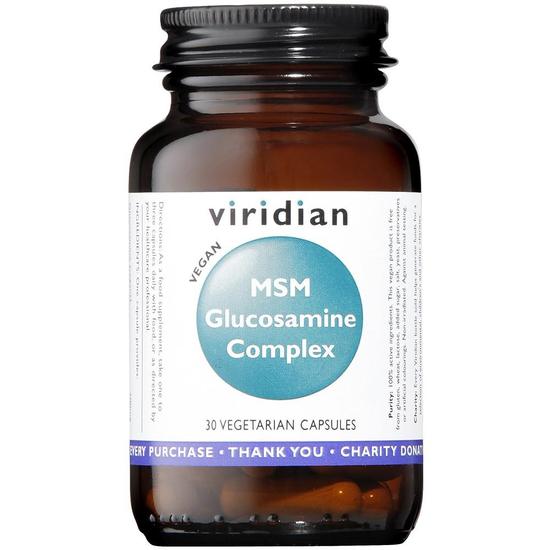 Viridian Glucosamine With MSM Veg Capsules 30 Capsules