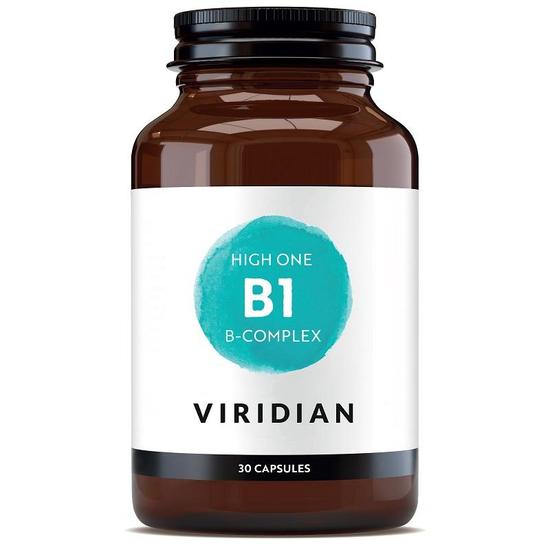 Viridian HIGH ONE Vitamin B1 With B-Complex Veg Capsules 30 Capsules