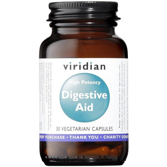 Viridian High Potency Digestive Aid Vegan Veg Capsules 30 Capsules