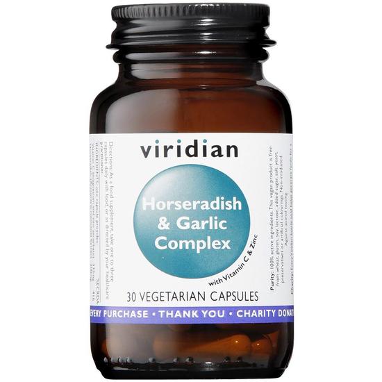 Viridian Horseradish & Garlic Complex Veg Capsules 30 Capsules