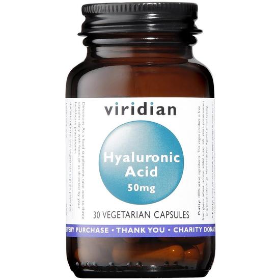 Viridian Hyaluronic Acid 50mg Veg Capsules 30 Capsules