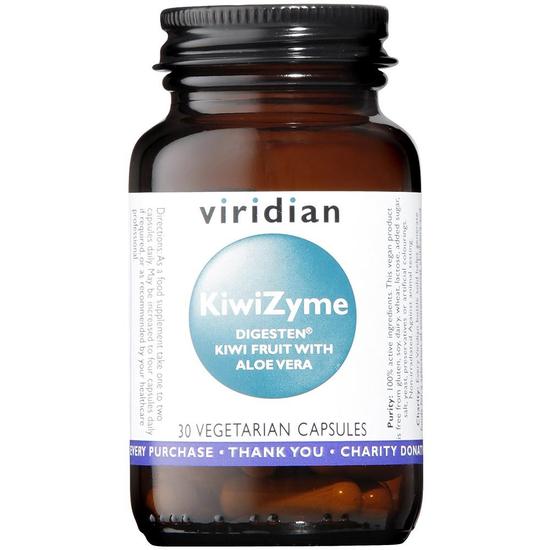 Viridian KiwiZyme With Aloe Vera Veg Capsules 30 Capsules